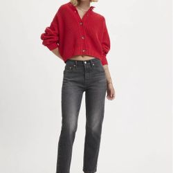 Levi's 501 Original Cropped - Dark Gray - 28x26 Women Jeans