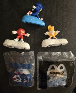 Sonic 2 Mcdonald's Happy Meal Toys