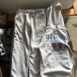 True religion sweatpants and zip up hoodie kids size 6
