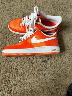 Nike Air Force 1 Low Orange Patent Leather