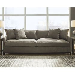Signature Design by Ashley Zavalla Green/Gray Sofa - 101"W x 40"D x 36"H