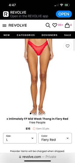 New  Tags Free People Thong Underwear 