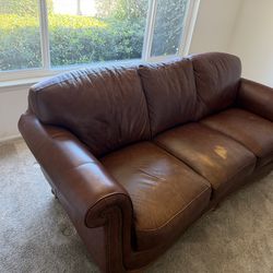 Real leather couch