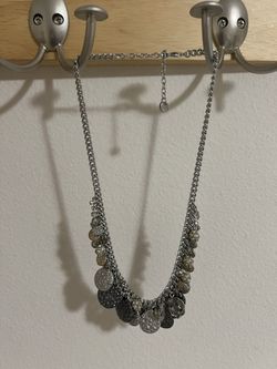 18” Silver Statement Geometric Bib Necklace (the Loft)