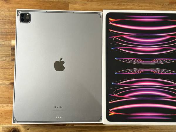 Apple iPad Pro 6th Generation 1 TB in Silver (WiFi+Cell) - UNLOCKED- LIKE NEW