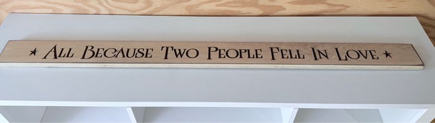 Farmhouse style sign