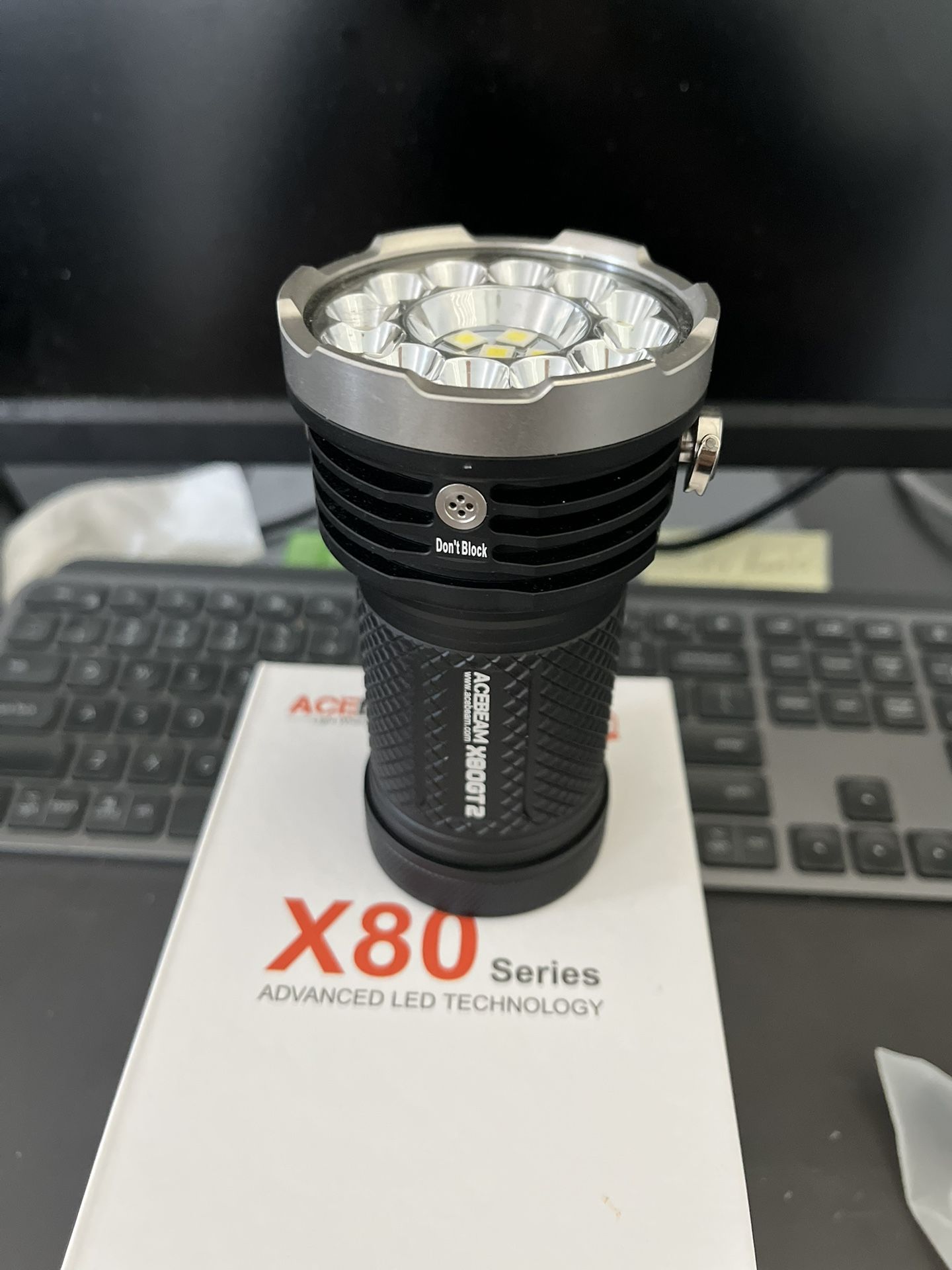 Acebeam X80-gt2 Flashlight. 34000 Lumen Monster! New!