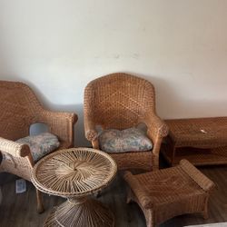 Wicker Furniture Set