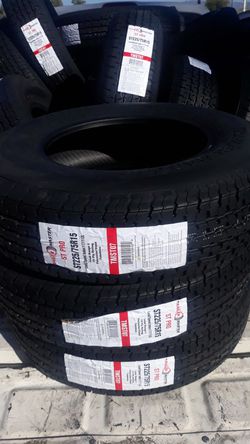 st225 75 r15 trailers tires 4pcs new 10ply $260