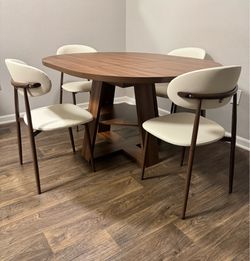 Dining table set with 4 chairs