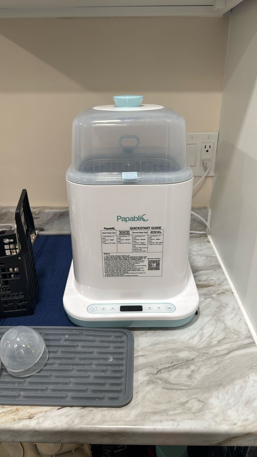 Papablic Bottle Washer Pro, Bottle Washer & Sterilizer & Dryer, 4-in-1 Bottle Washer Sanitizer for Bottles, Pump Parts, C-Section& Baby Essentials