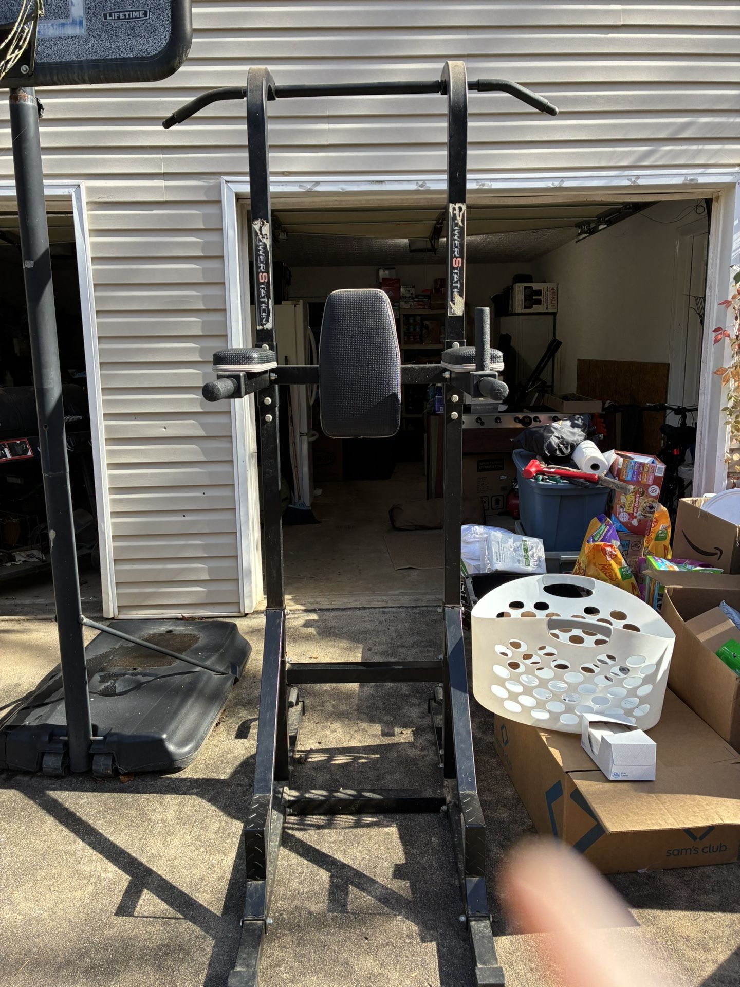 Power Tower Pull Up And Dip Station