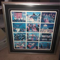 Jewish Israel Lithograph Painting 