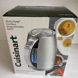 New Cuisinart PerfectTemp Cordless Programmable Kettle