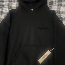 Black Essentials Hoodie