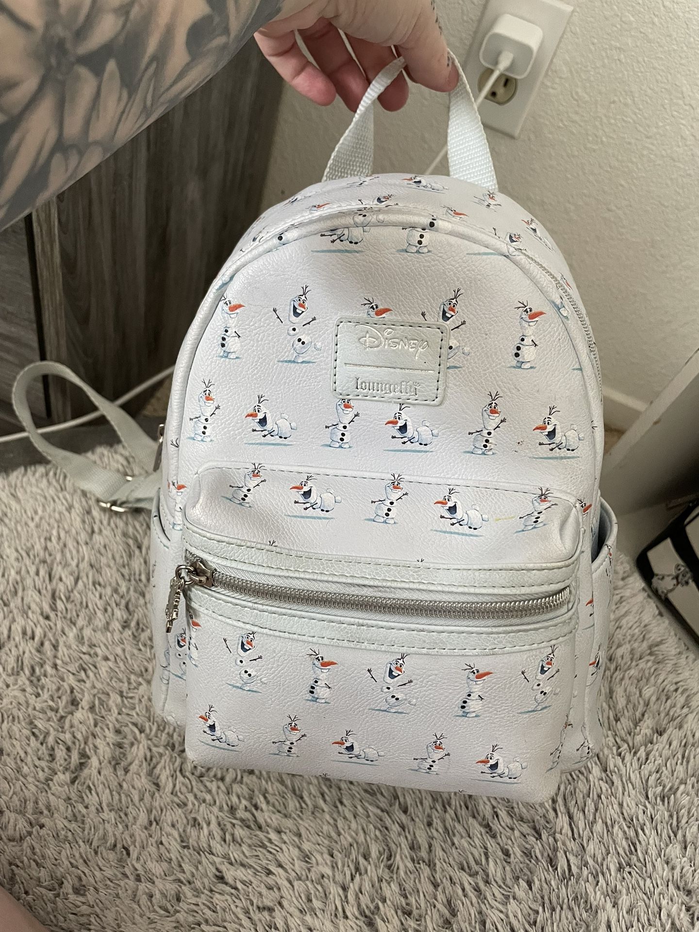 Disney Olaf Olaf Loungefly Mini Backpack Disney Parks Loungefly
