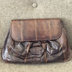 Vintage J Renee Snakeskin Purse Bag  Clutch 