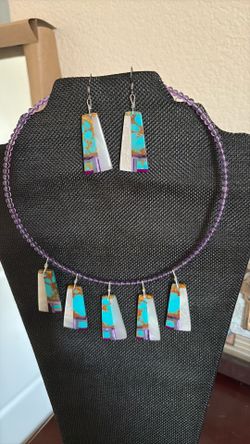 Inlay necklace