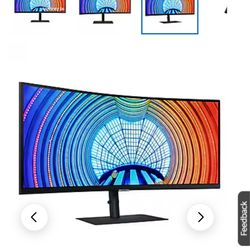 Samsung ViewFinity S6 34" Curved LED Monitor, Black 