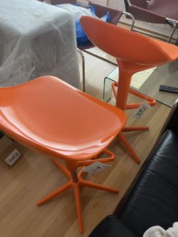 Kartell Bar Stool Spoon Orange