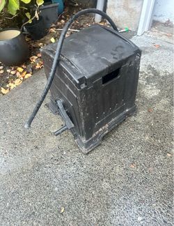 Hose storage reel box