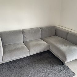 IKEA NOCKEBY Sofa With Chaise Longue Right Cover