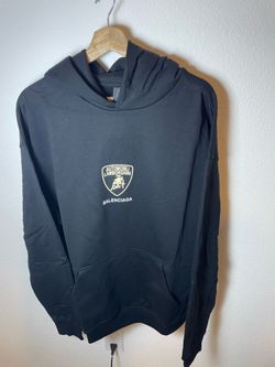 Balenciaga x Lamborghini Black Hoodie Oversized Fit Size M/L —
