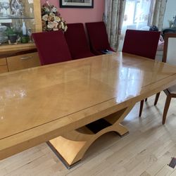 Elegant Dining Set With 6 Chairs - Italian Finish