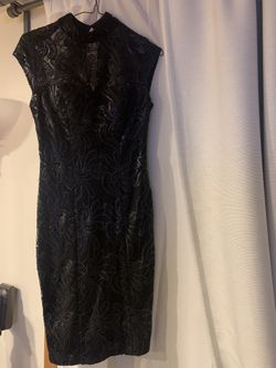 Sue Wong Black sequin dress