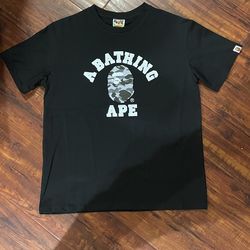 a bathing ape camo shirt
