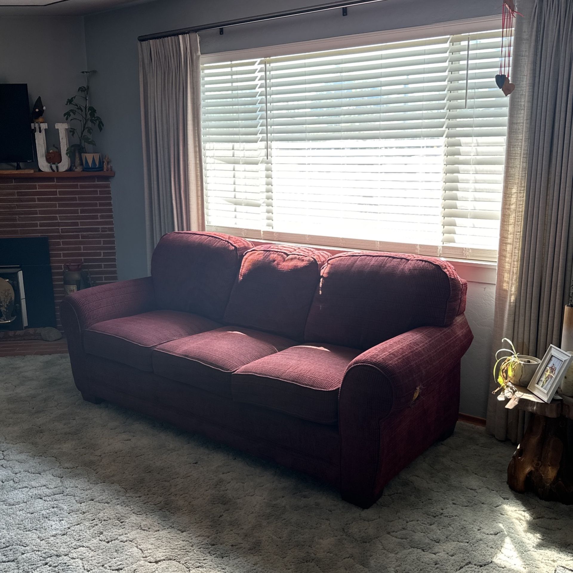 Burgundy/red Couch