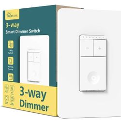 TREATLIFE 3 Way Smart Dimmer Switch, Smart Switch Compatible with Alexa and Google Assistant