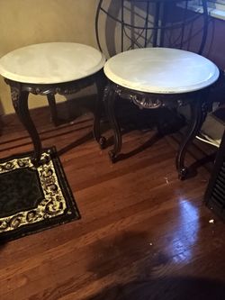  2 Vintage Table Coffee 2 With Mahogany Table Stand With Vintage Marble Top S Just 60$All Italian Handcrafted