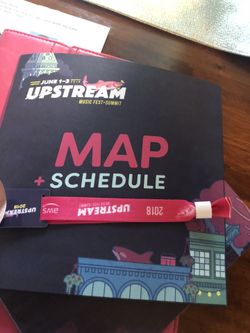1 upstream music festival ticket for Sunday