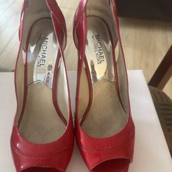 Michael Kors Red Heels Size 9 