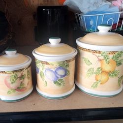 Kitchen Jars 3 Sizes (Sold Together)