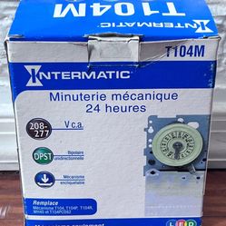 Intermatic T104M 40 Amp 208-277V DPST 24 Hour Mechanical Time Switch Mechanism