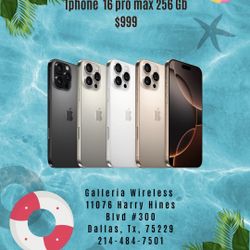 iPhone 16 Pro Max 256 Gb Unlocked 