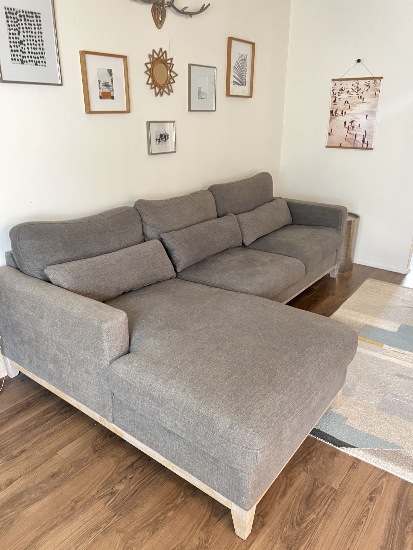 Couch / Sofa Sectional - Gray