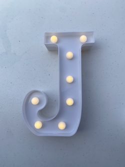 New LED Marquee Letter “J” Lights Sign