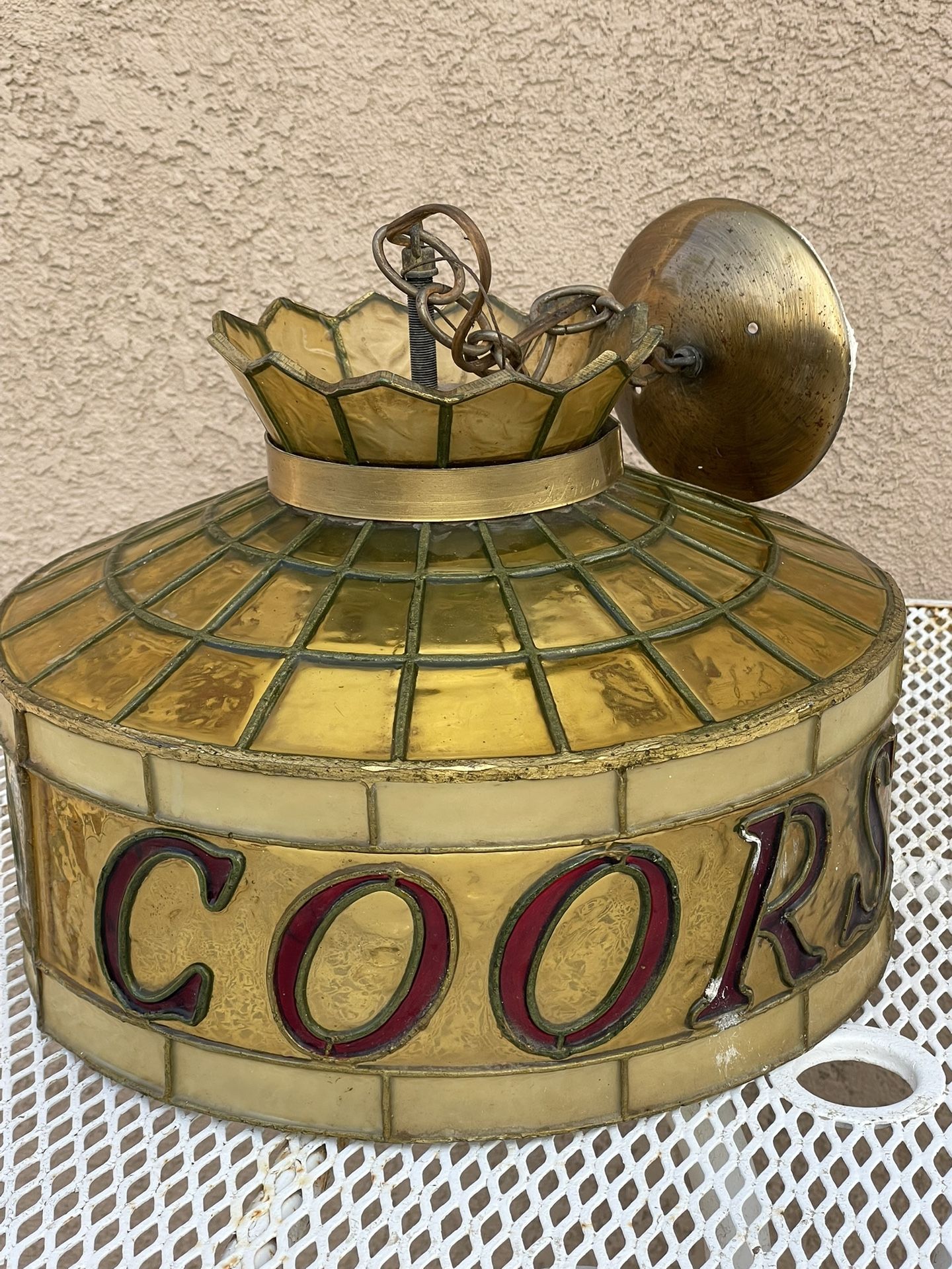 Vintage Coors Ceiling Lamp