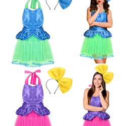 Disney Cinderella Evil Step Sisters Costume Halloween Villain  Women One Size