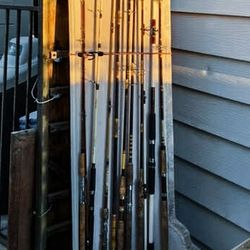 Vintage Fishing Rods In Excellent Condition 
