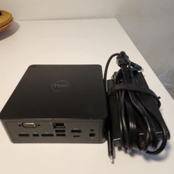 Docking Station ( Device to connect two or three monitors ). Dell K16A Thunderbolt Dock USB Type-C HDMI, DisplayPort. Thunderbolt & VGA.  Nothing wron