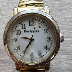 Kim Rogers Gold Tone Watch (New Battery)