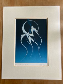 Three wolves print