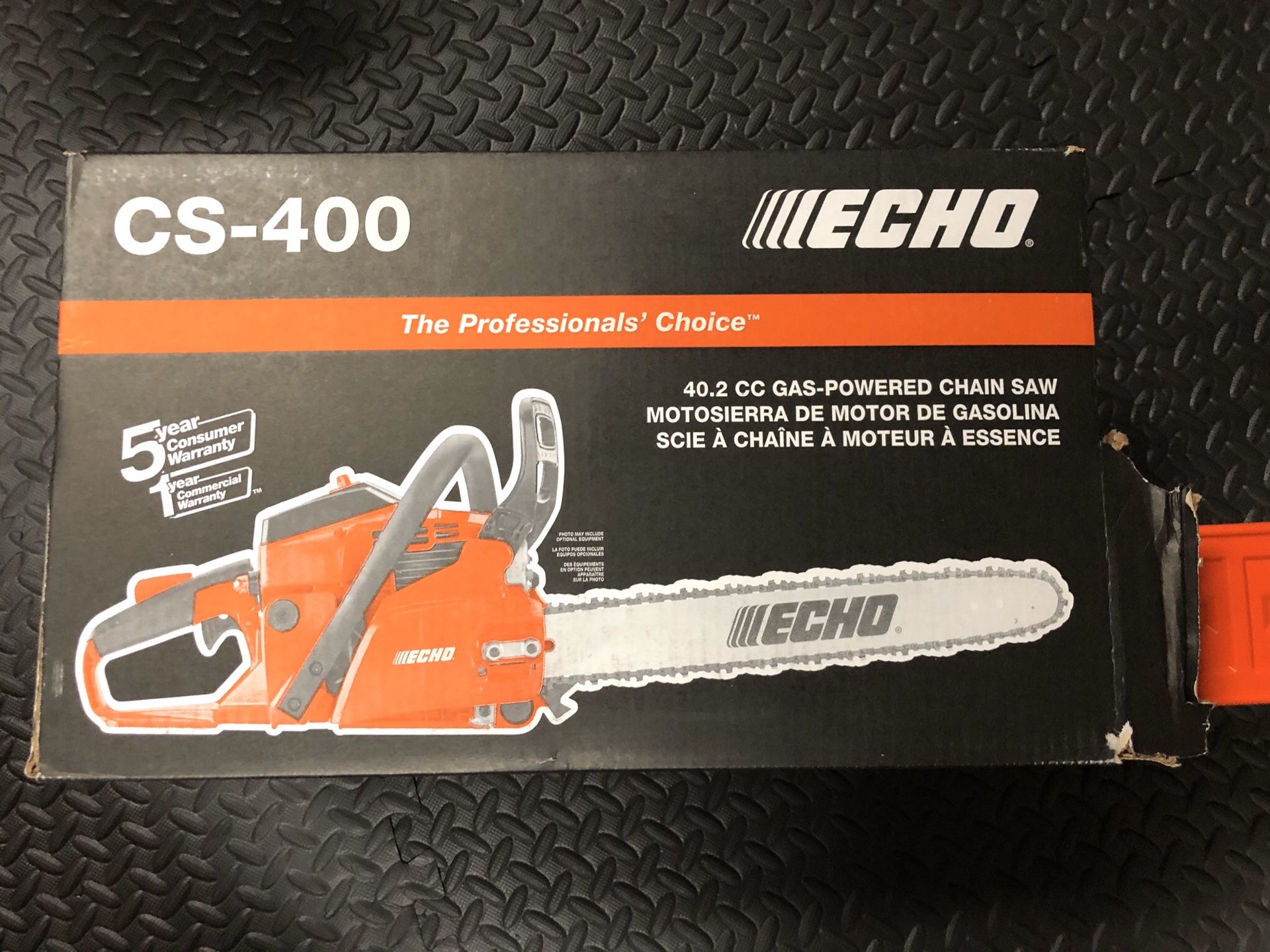 ECHO 18 in. 40.2 cc Gas 2-Stroke Cycle Chainsaw (New in Box)