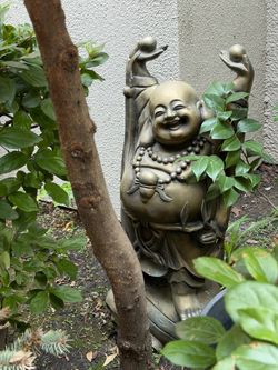 Garden stone Buddha