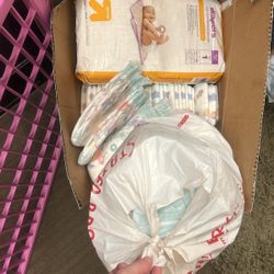 Diapers Size 1, 2, 3, & 4 And Little Swimmers Size 3