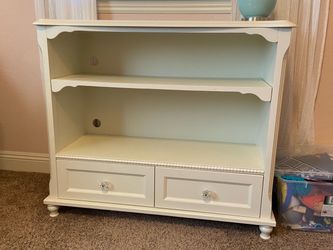 White low bookcase